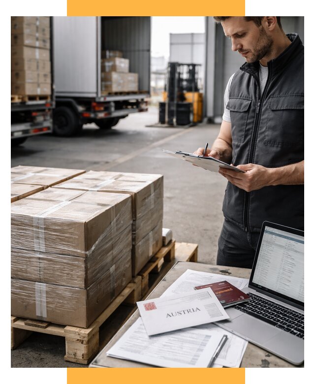 Доставка в Австрию от 66989 р. Логистика и экспорт СетСервис-Клб